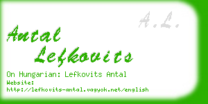 antal lefkovits business card